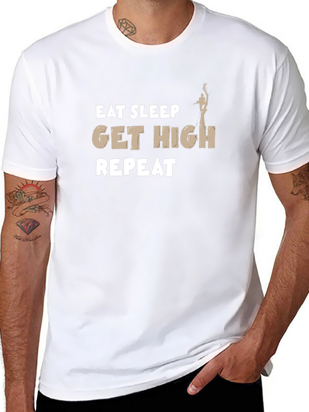 Eat Sleep Get High Repeat T-Shirt