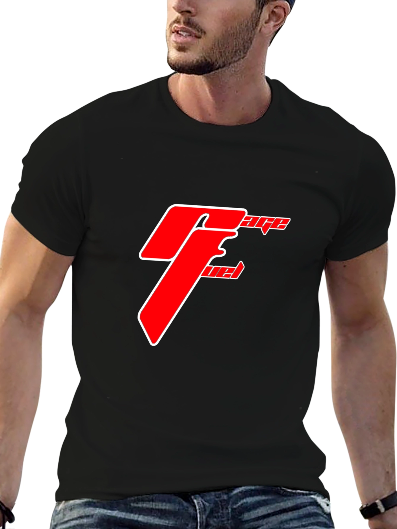 Fuel Garage T-Shirt - Bold Red Design
