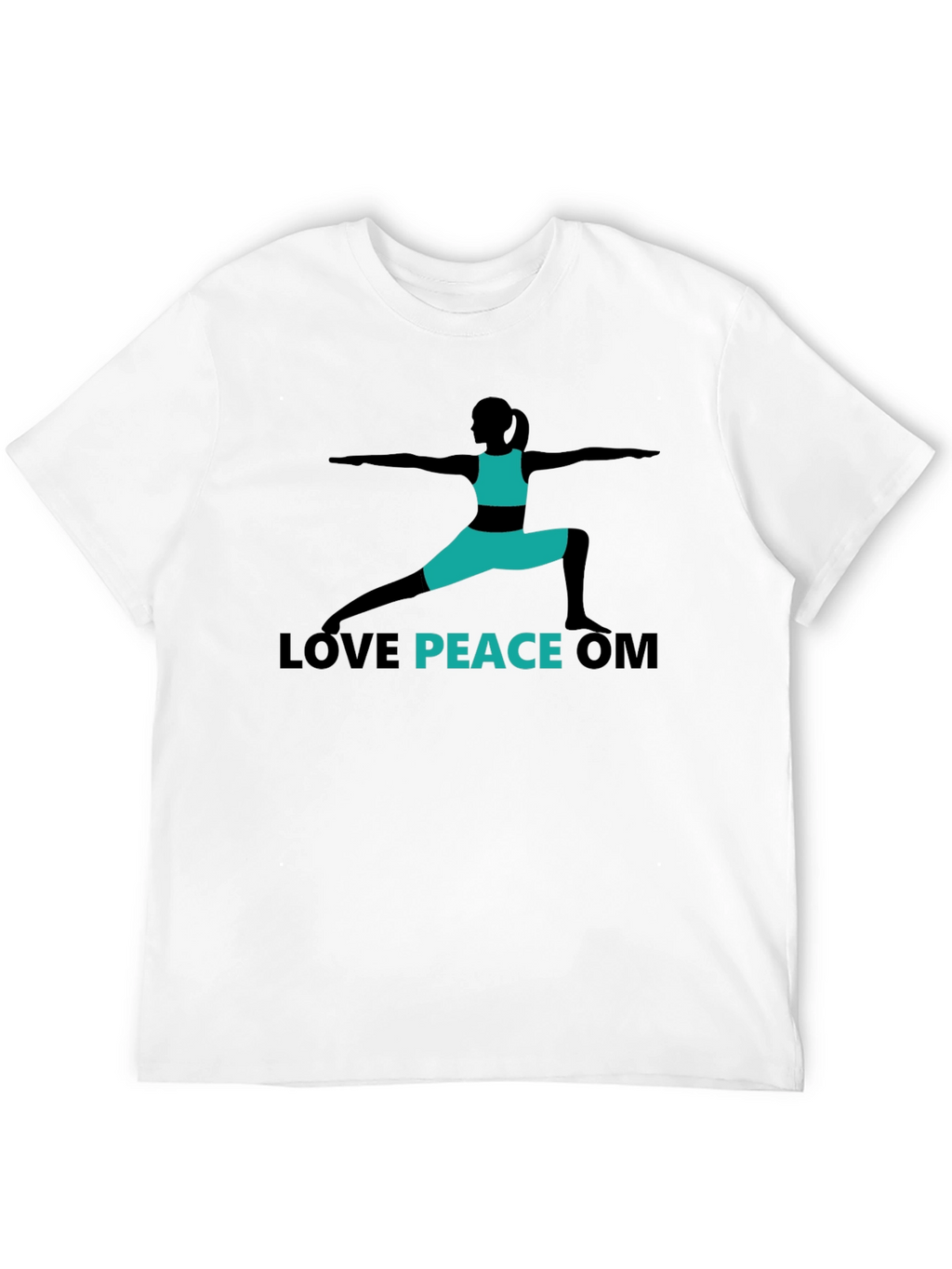 Love Peace Om Yoga T-Shirt - Black
