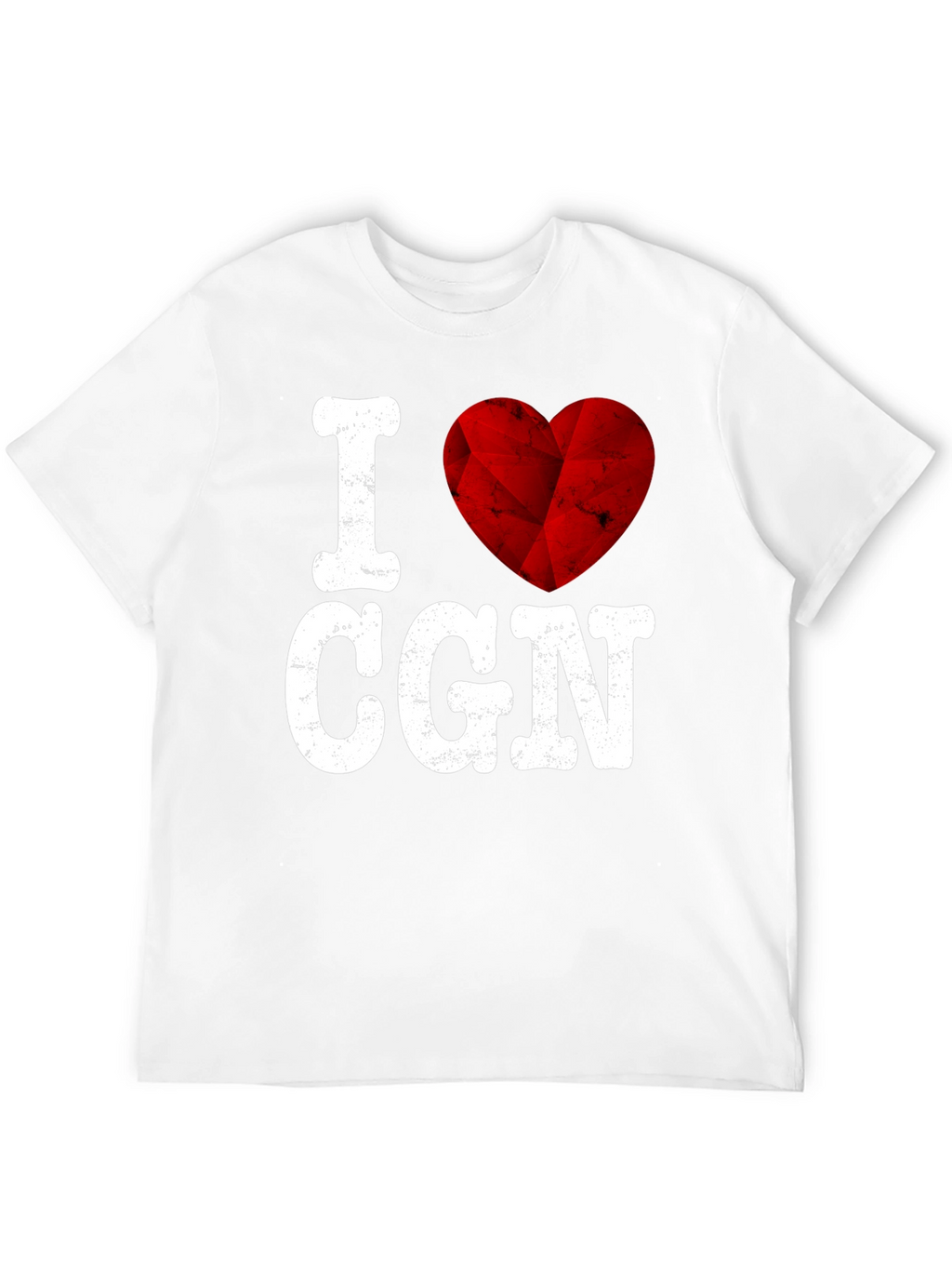 I Love CGN Graphic Tee - Red Heart