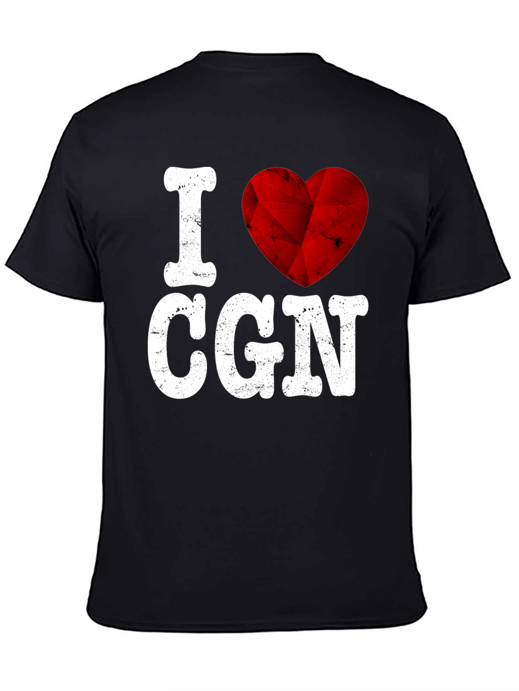 I Love CGN Graphic Tee - Red Heart
