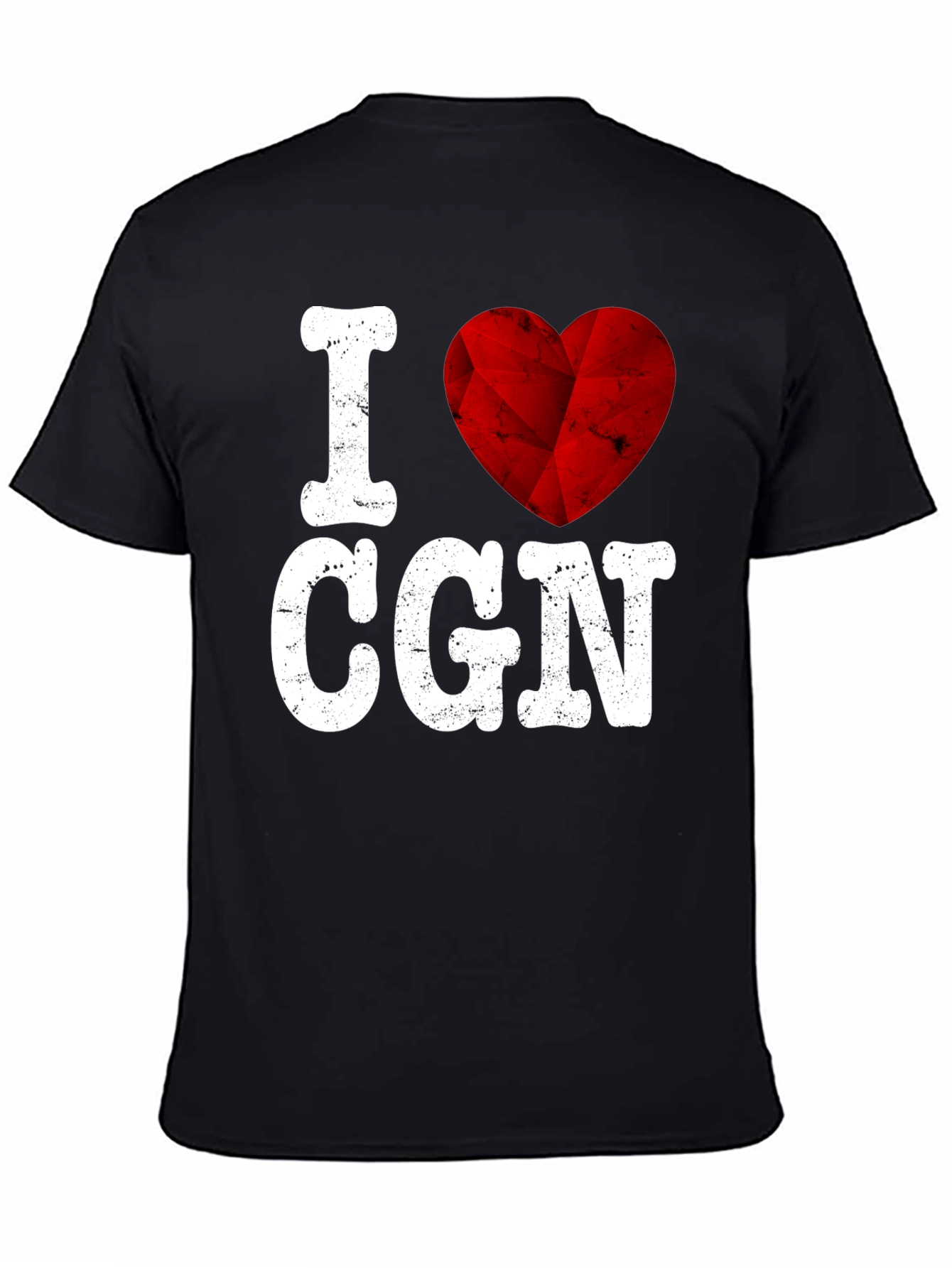 I Love CGN Graphic Tee - Red Heart