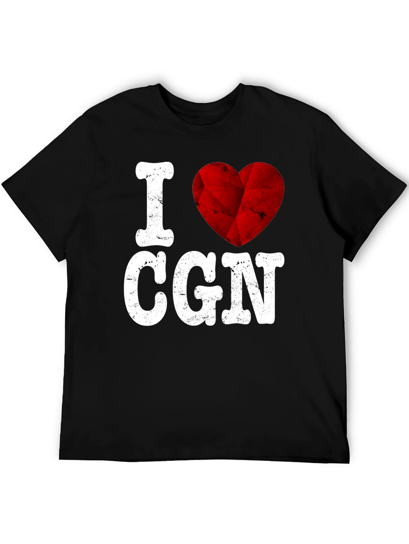I Love CGN Graphic Tee - Red Heart