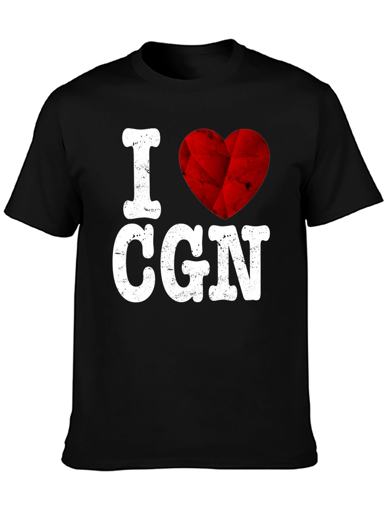 I Love CGN Graphic Tee - Red Heart