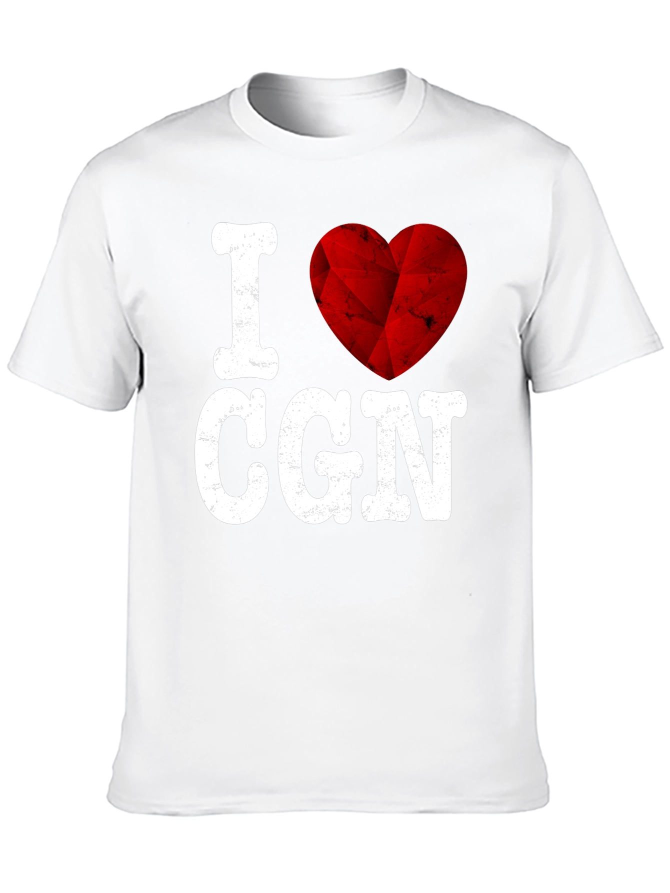 I Love CGN Graphic Tee - Red Heart