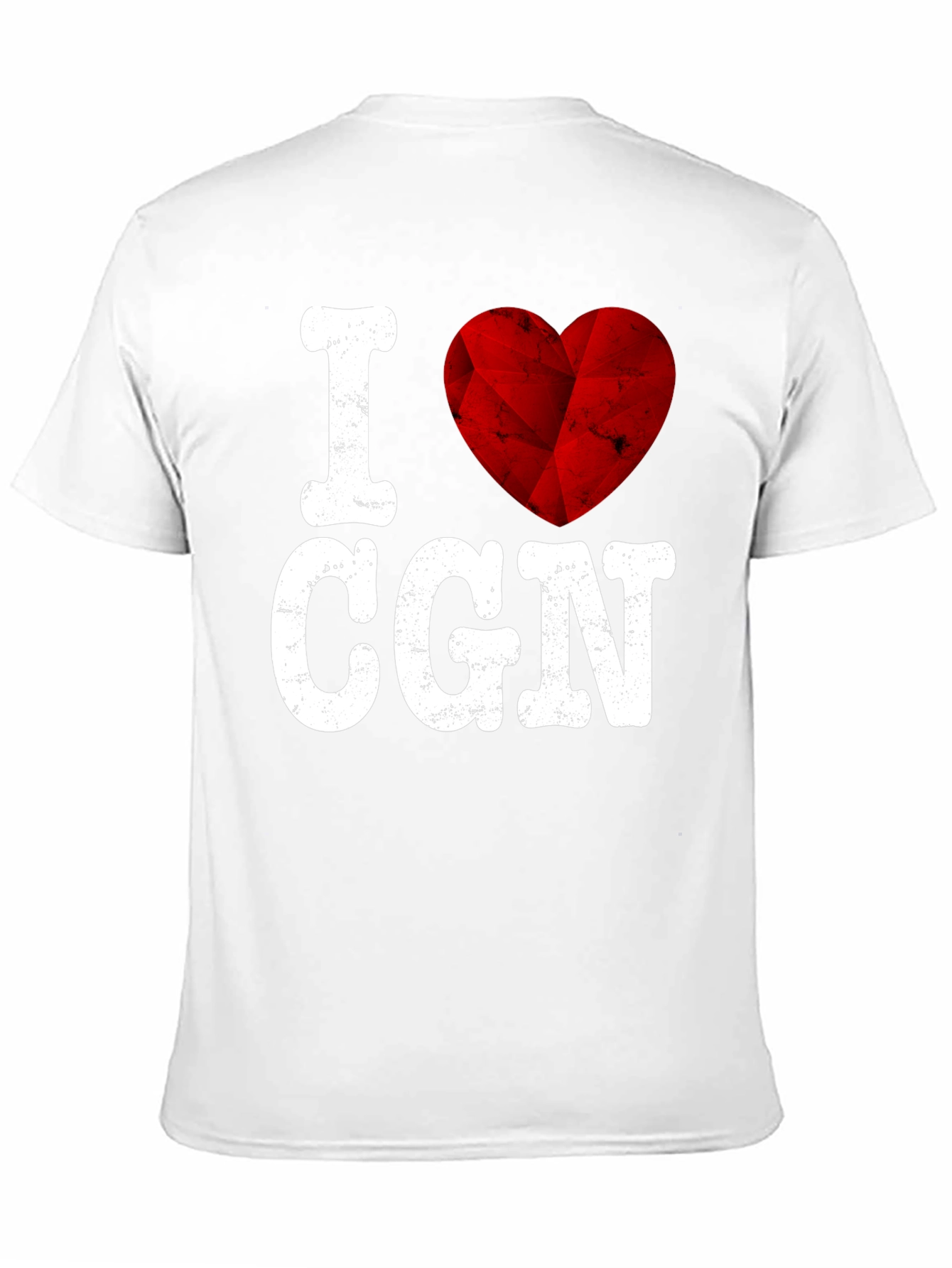 I Love CGN Graphic Tee - Red Heart