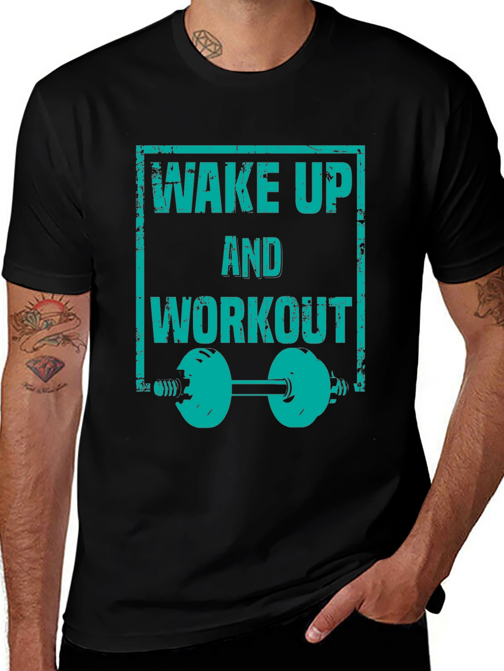 Wake Up and Workout Graphic Tee