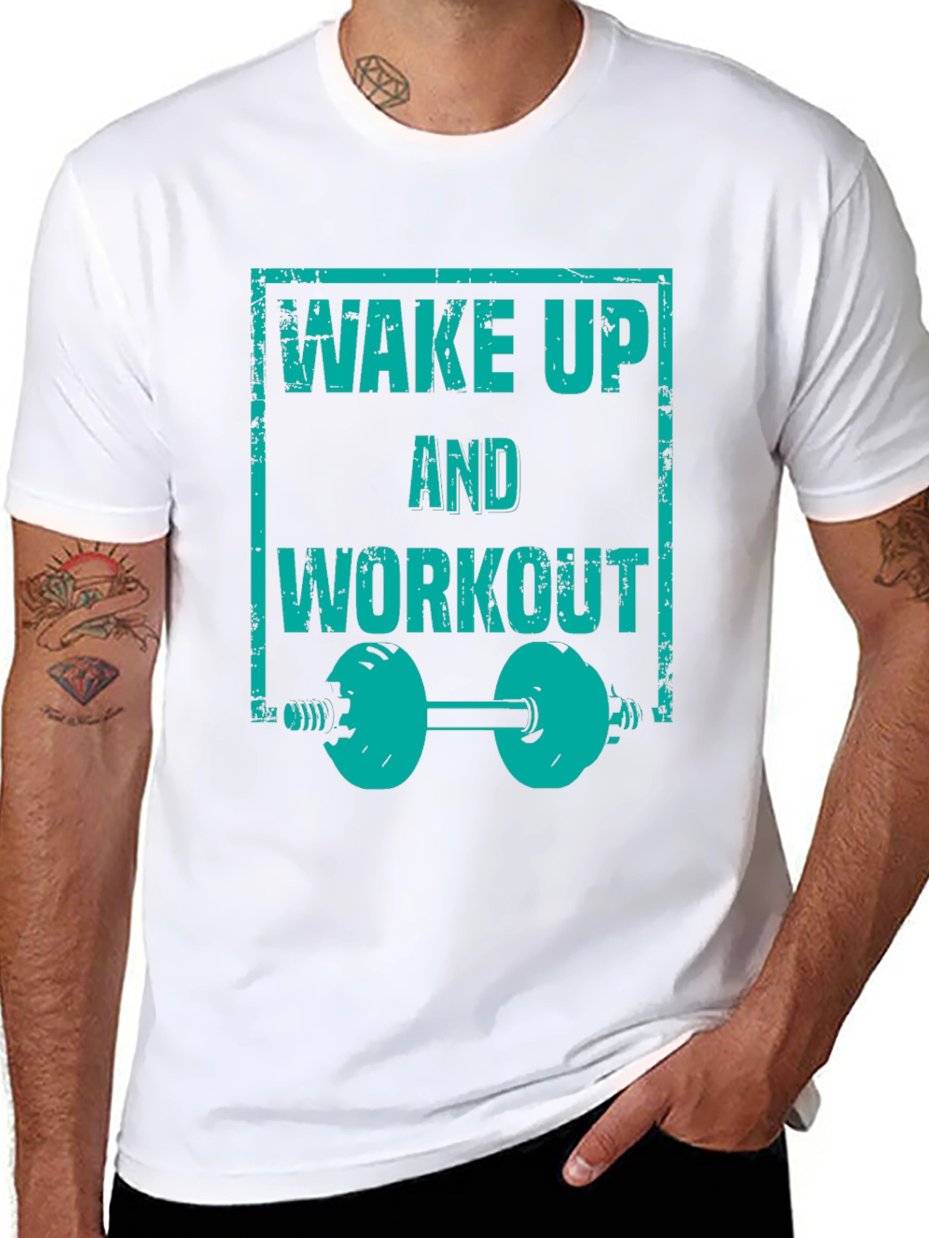 Wake Up and Workout Graphic Tee