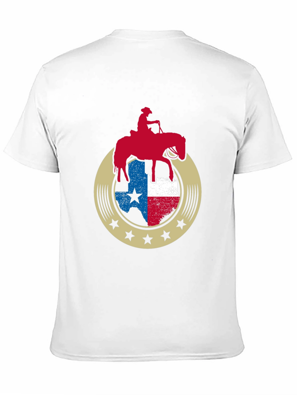 Texas Pride Horse Rider Graphic Tee - Black