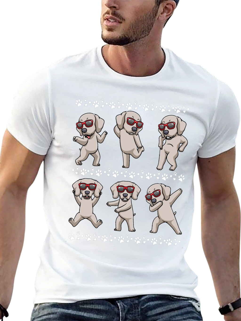 Dabbing Dog T-Shirt - Trendy & Fun!