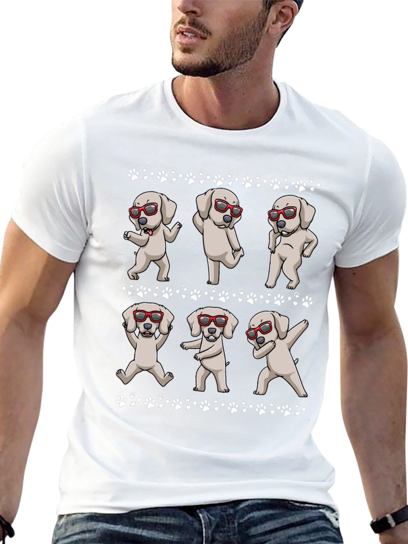 Dabbing Dog T-Shirt - Trendy & Fun!