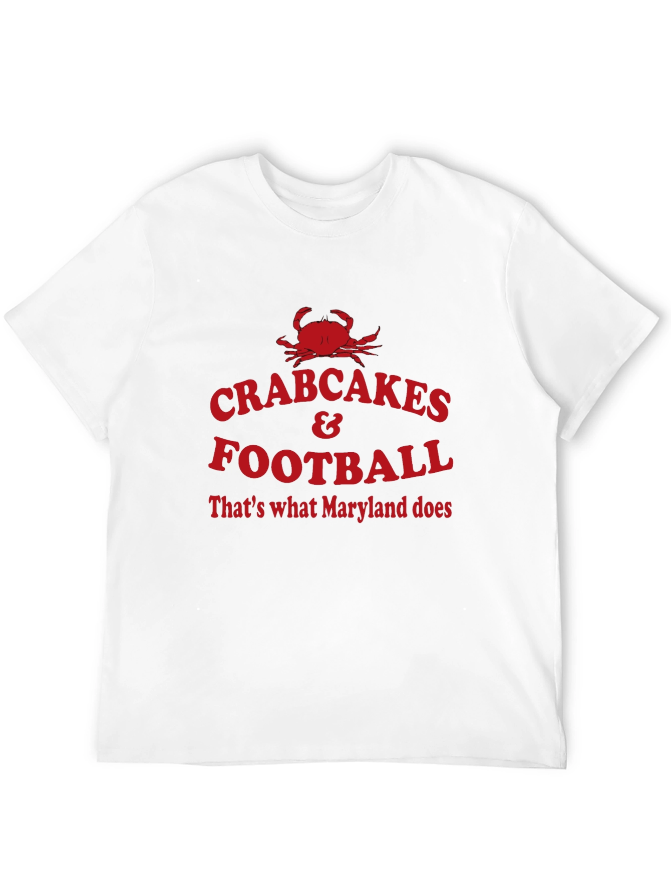 Maryland Pride Crab Cakes & Football T-Shirt
