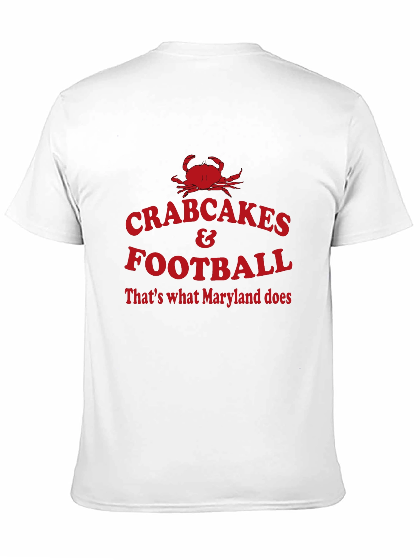 Maryland Pride Crab Cakes & Football T-Shirt