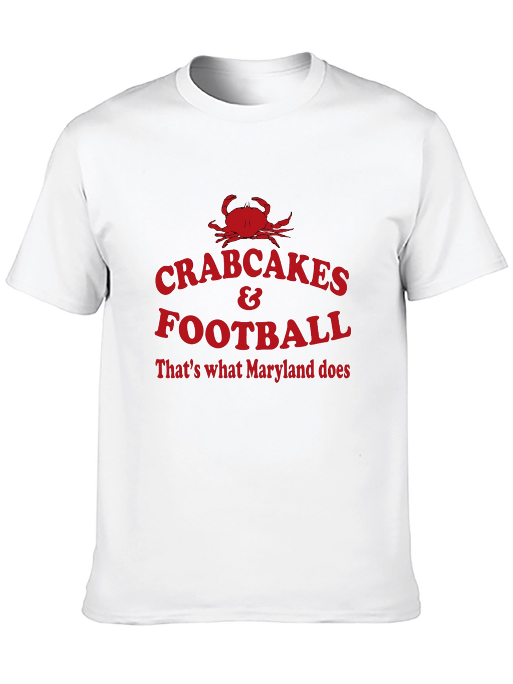 Maryland Pride Crab Cakes & Football T-Shirt