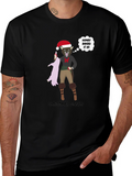 Christmas Dinner Wolf Graphic T-Shirt