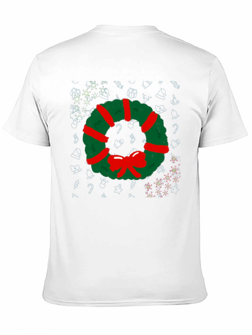 Festive Christmas Wreath Graphic Tee