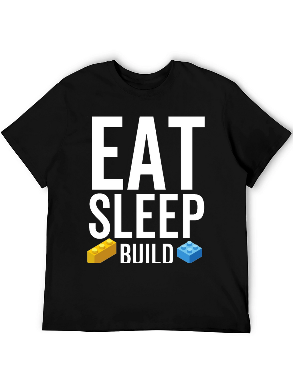 Eat Sleep Build T-Shirt LEGO Brick Fan Tee