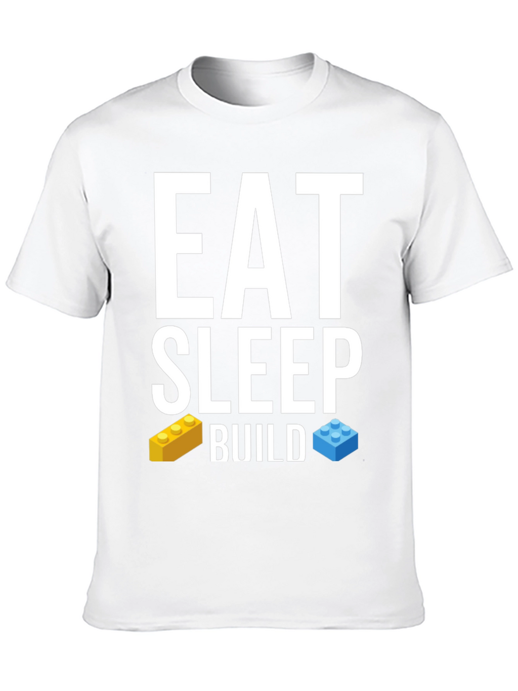 Eat Sleep Build T-Shirt LEGO Brick Fan Tee