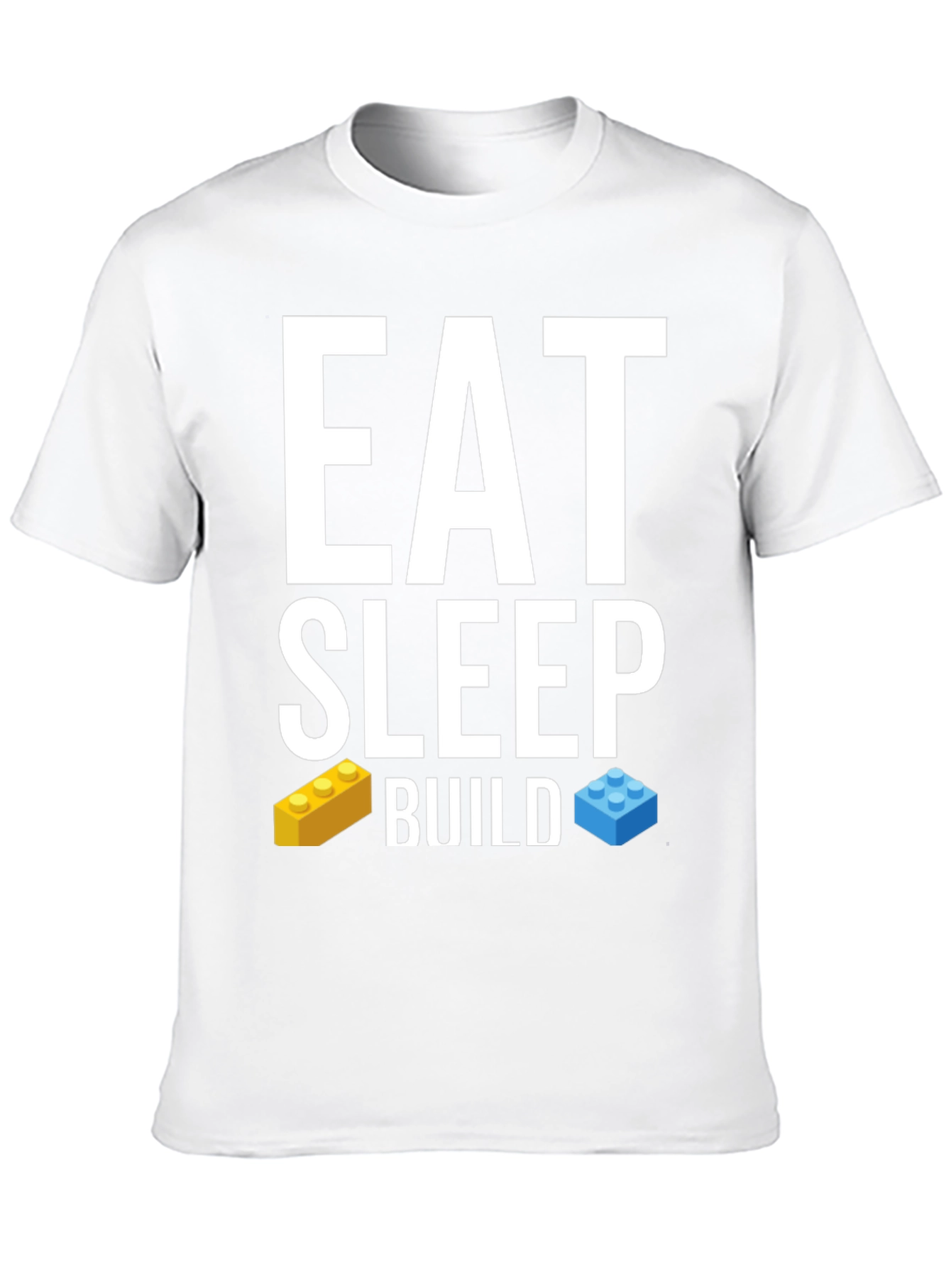Eat Sleep Build T-Shirt LEGO Brick Fan Tee