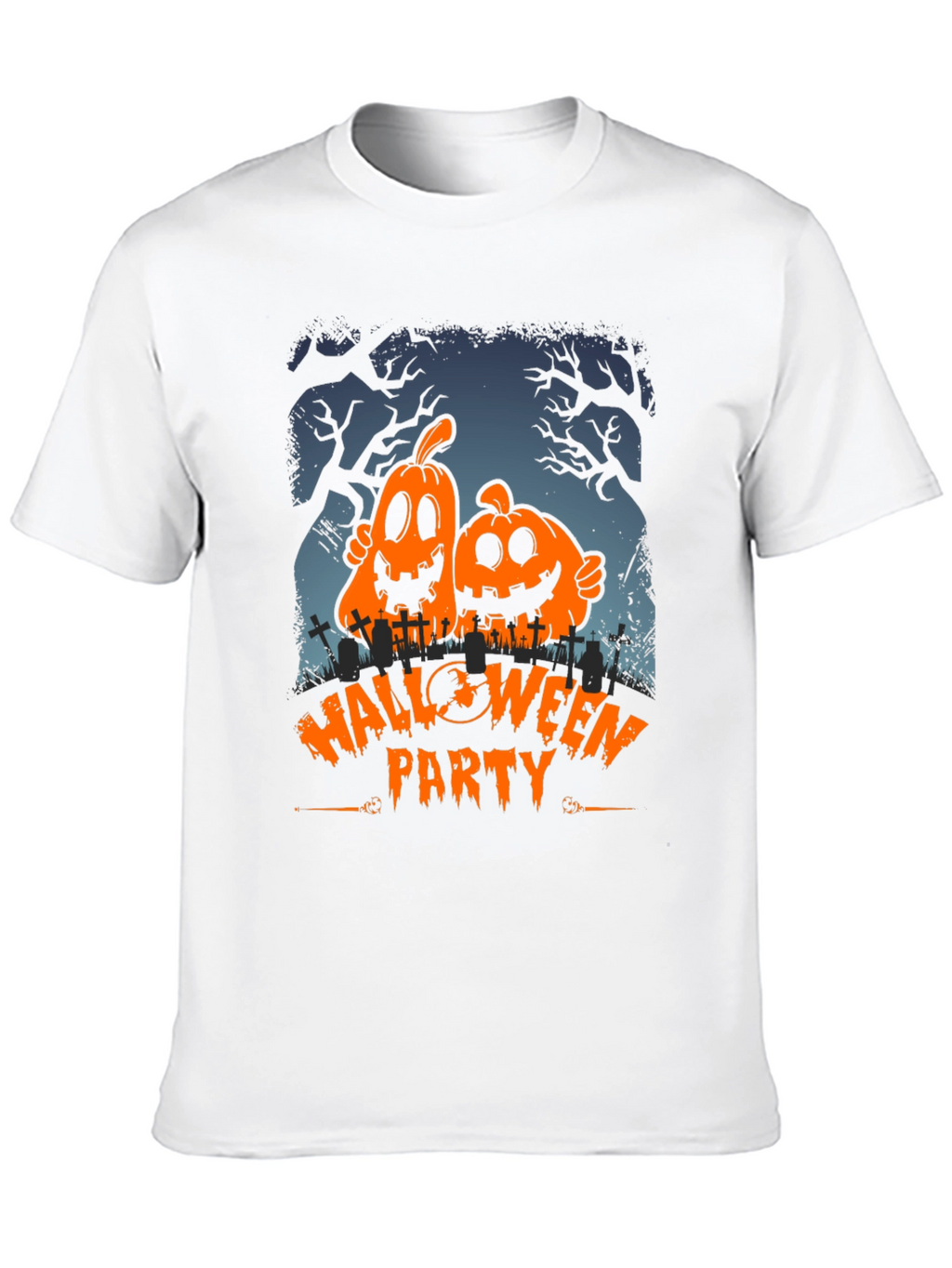 Halloween Party Pumpkin Graphic T-Shirt