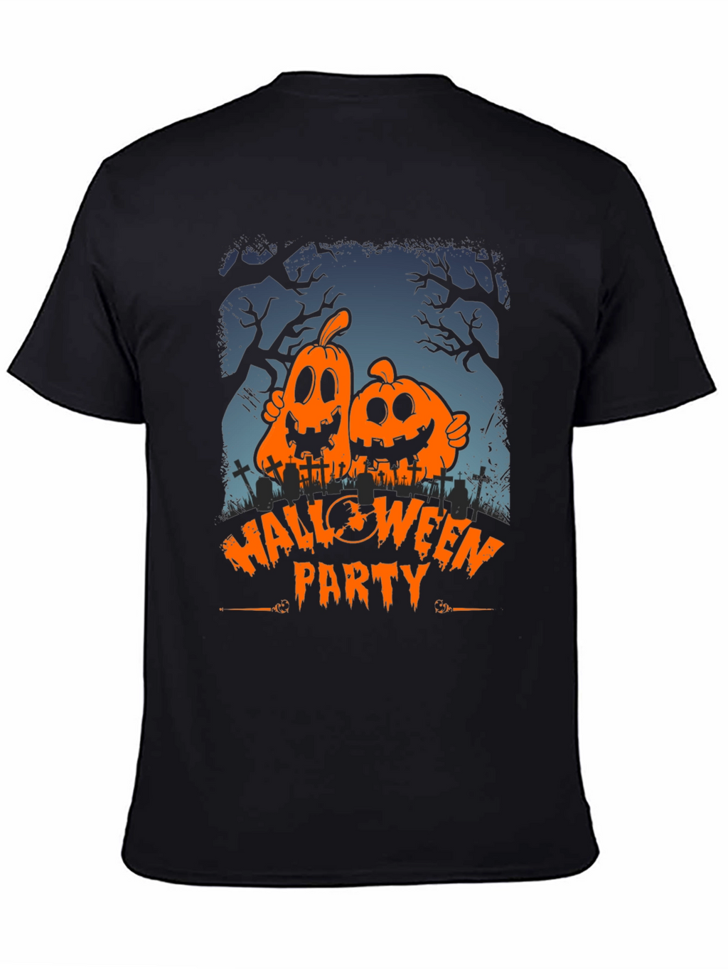 Halloween Party Pumpkin Graphic T-Shirt