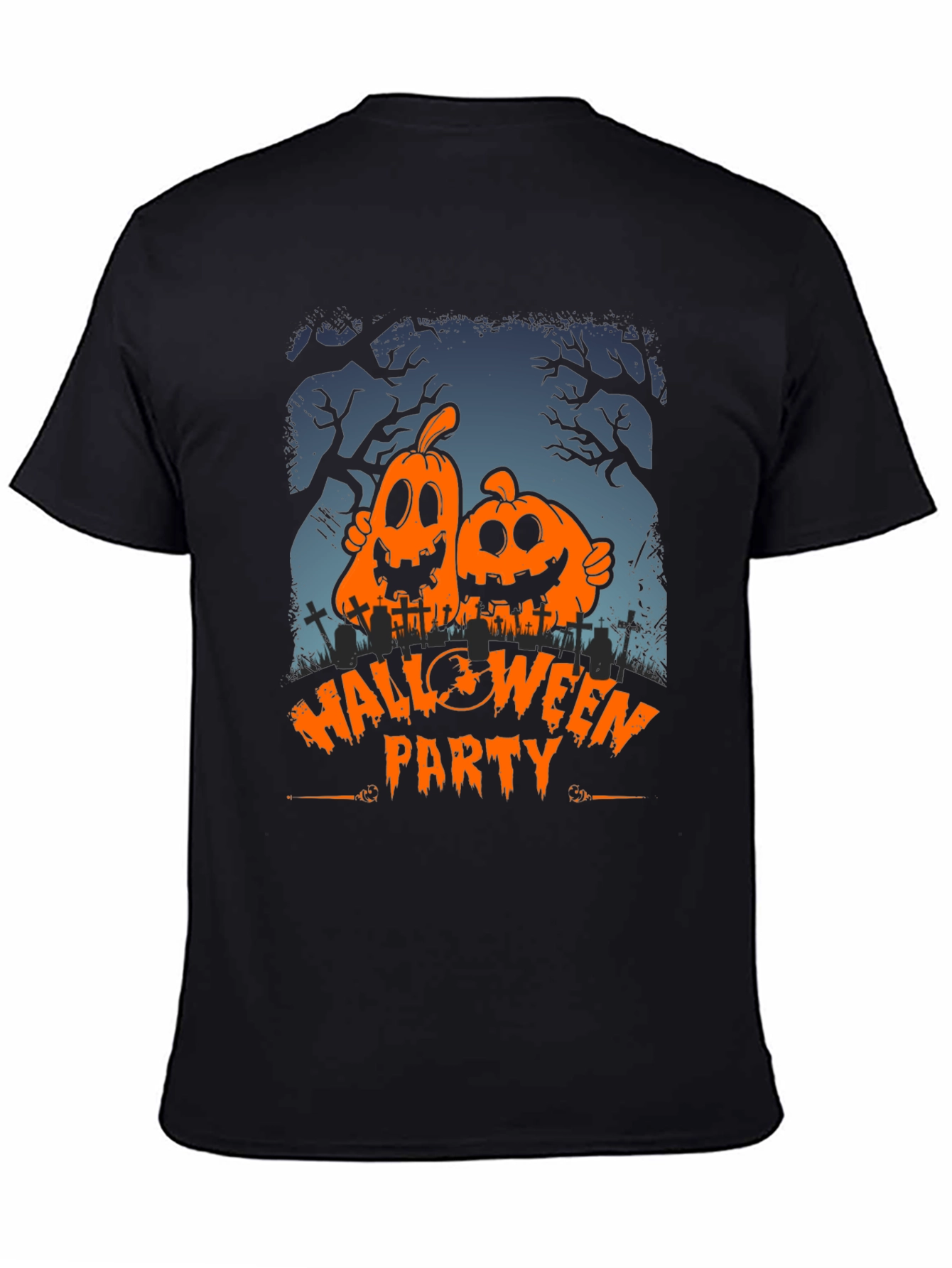 Halloween Party Pumpkin Graphic T-Shirt