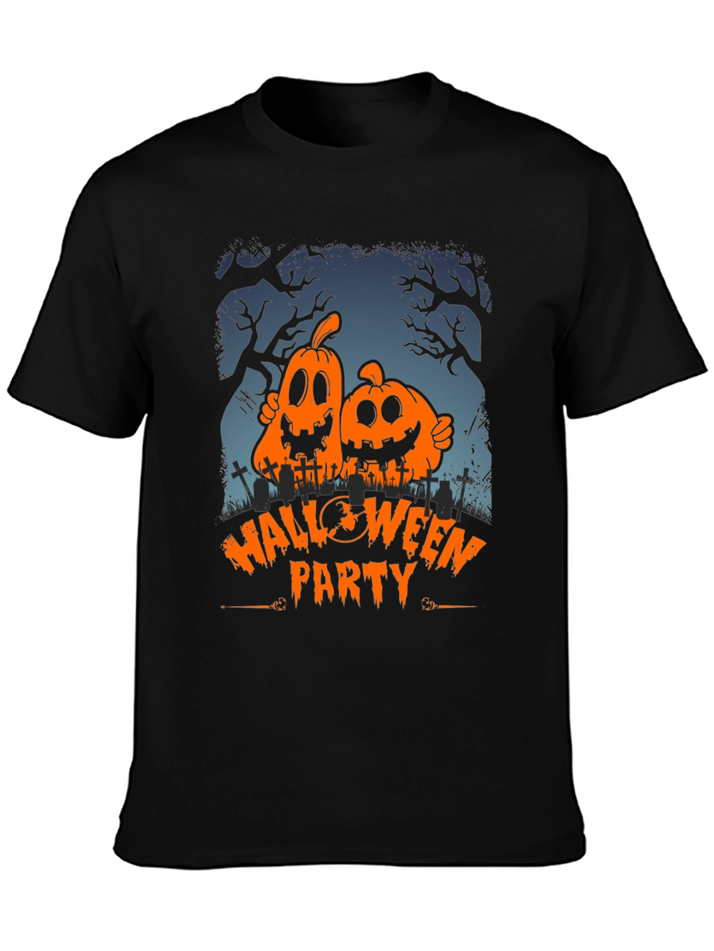 Halloween Party Pumpkin Graphic T-Shirt