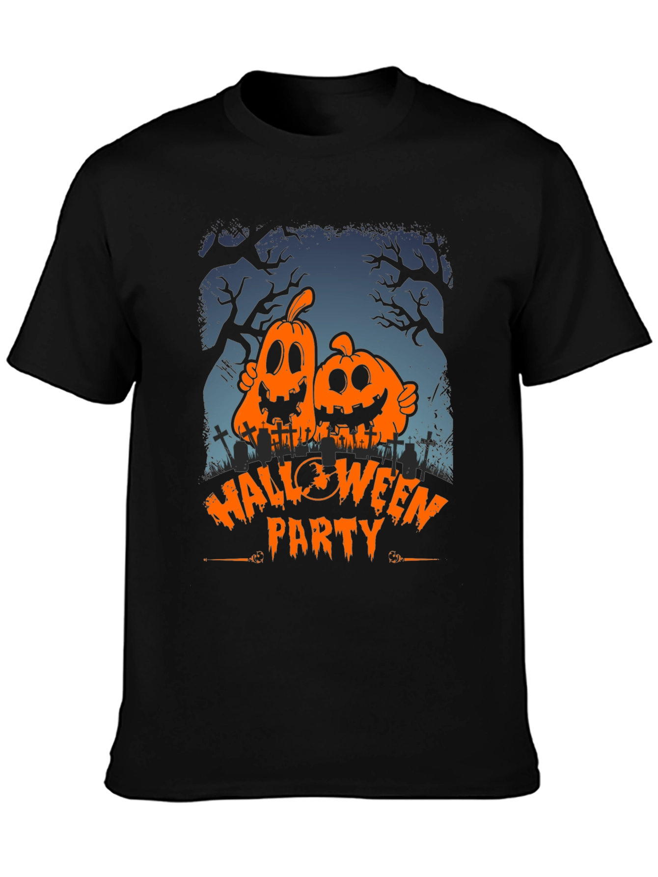 Halloween Party Pumpkin Graphic T-Shirt