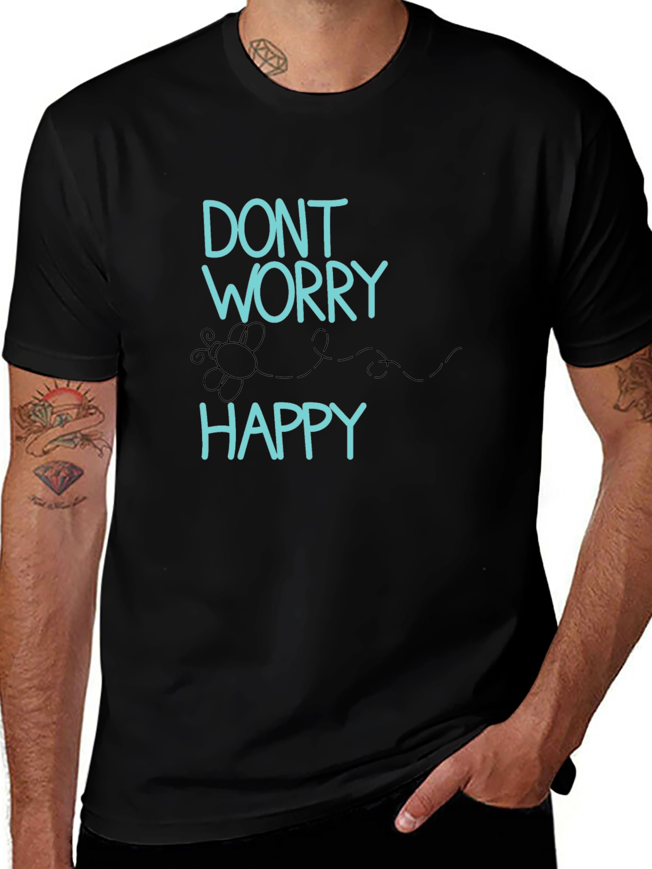 Dont Worry Be Happy Graphic T-Shirt