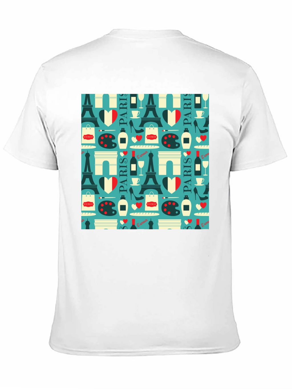 Parisian Print T-Shirt - Eiffel Tower Design