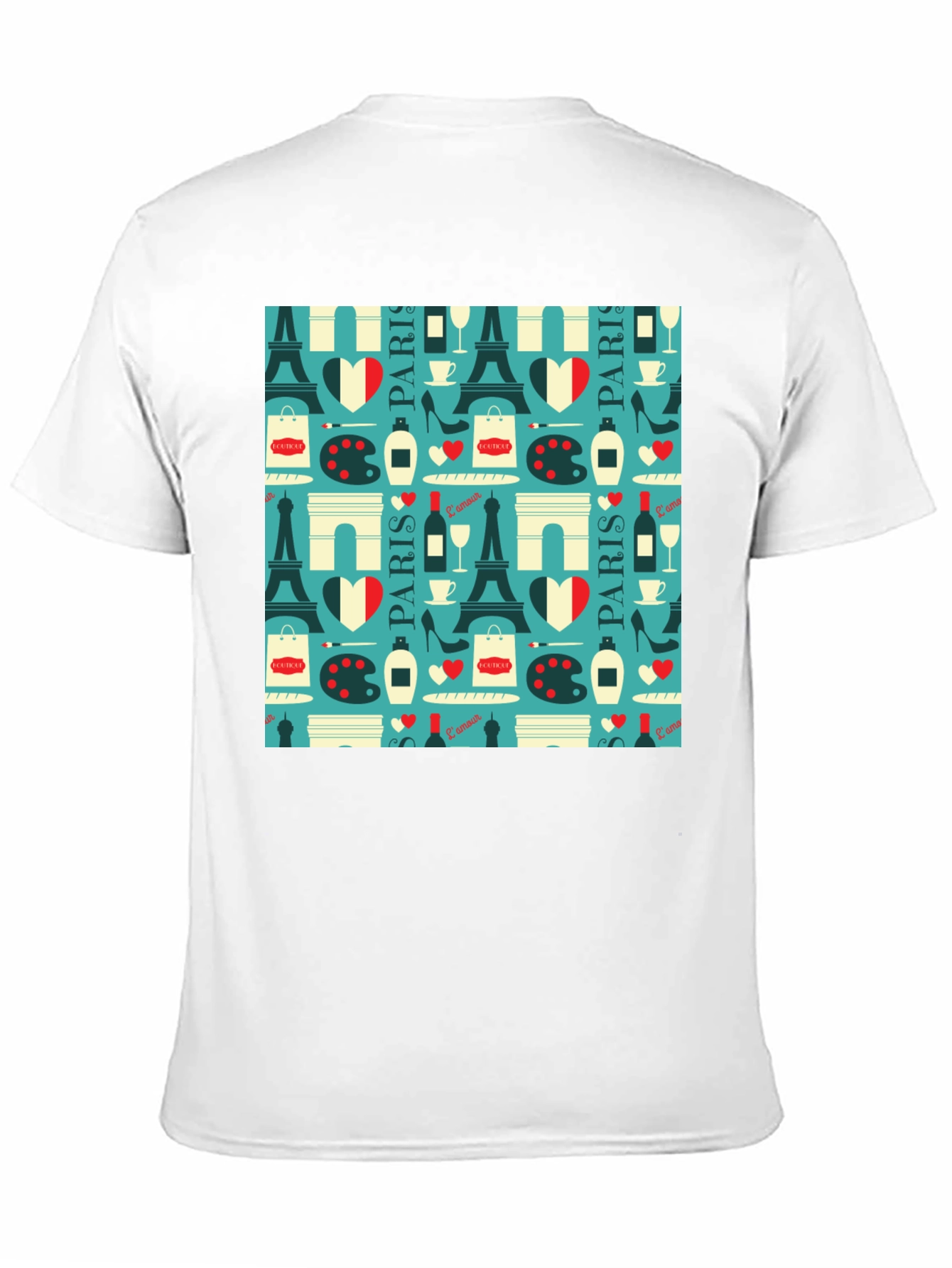 Parisian Print T-Shirt - Eiffel Tower Design