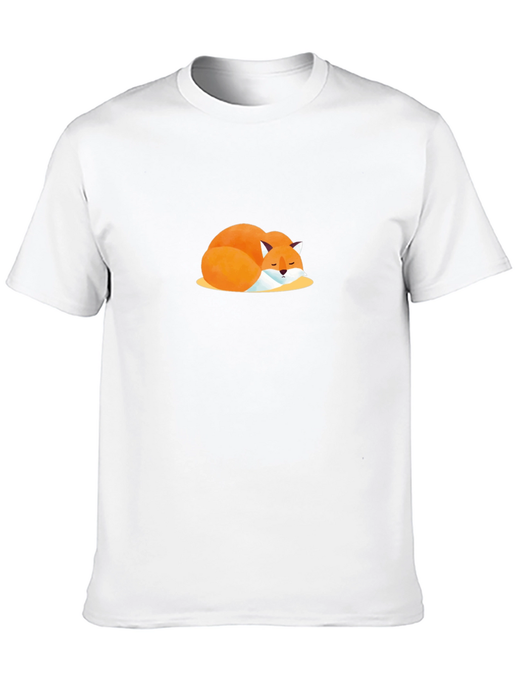 Sleeping Fox Graphic Tee - Soft Cotton Comfort