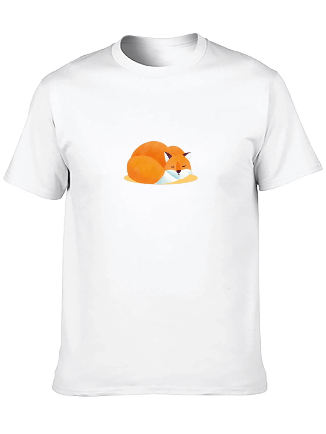 Sleeping Fox Graphic Tee - Soft Cotton Comfort