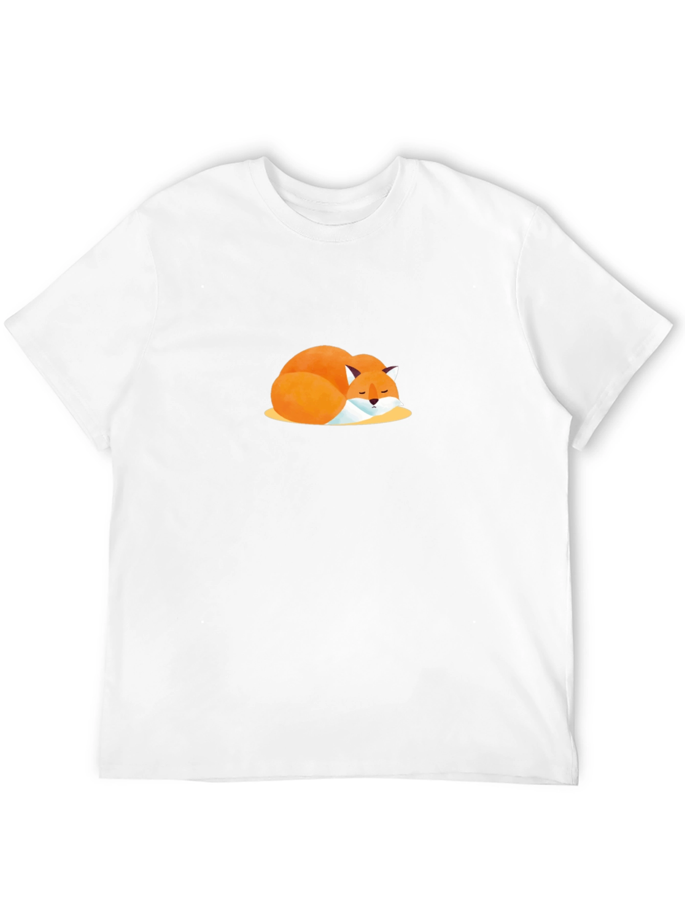 Sleeping Fox Graphic Tee - Soft Cotton Comfort