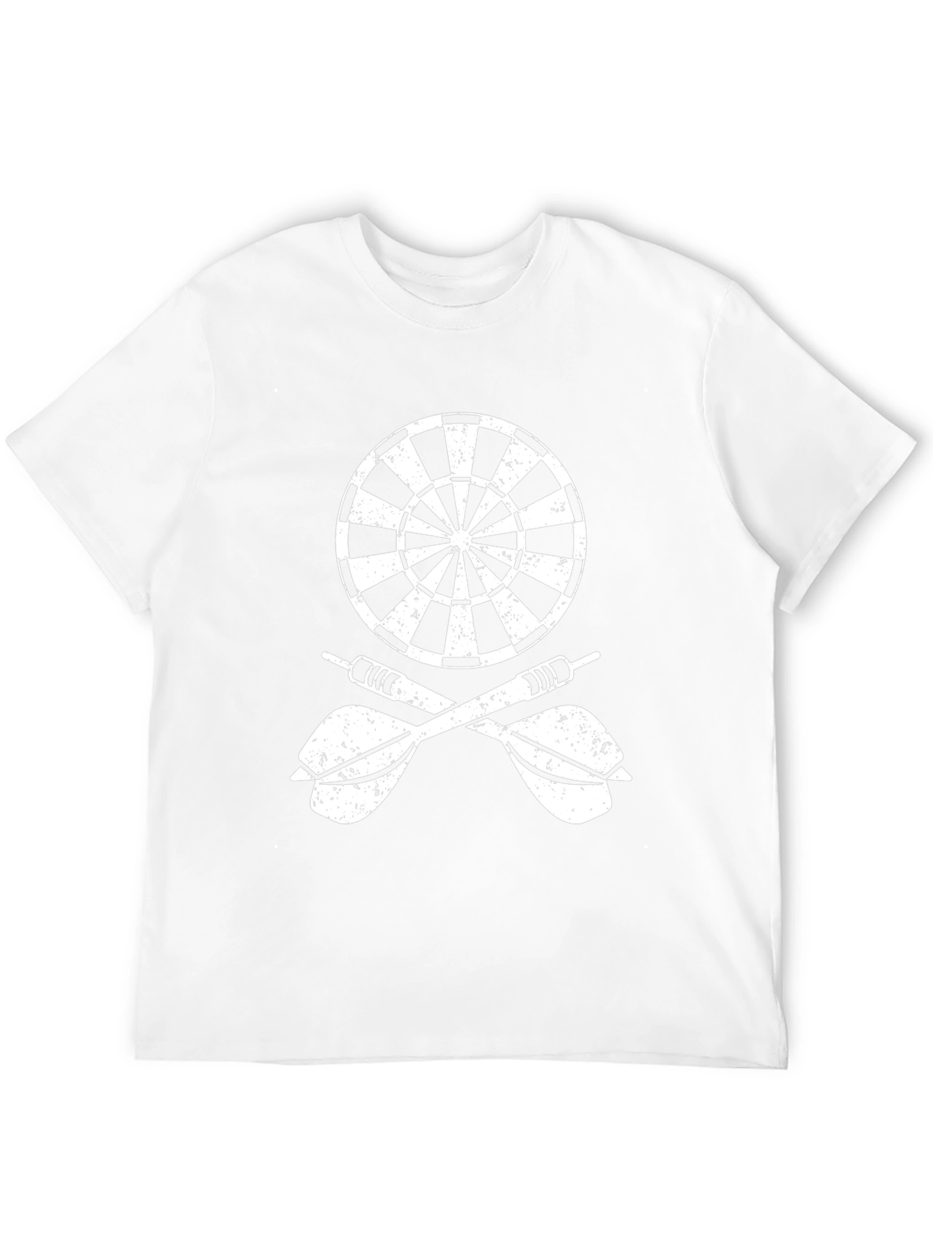 Darts & Dartboard Graphic Tee - Black