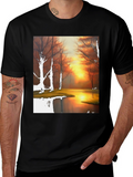 Sunset Lake Graphic T-Shirt