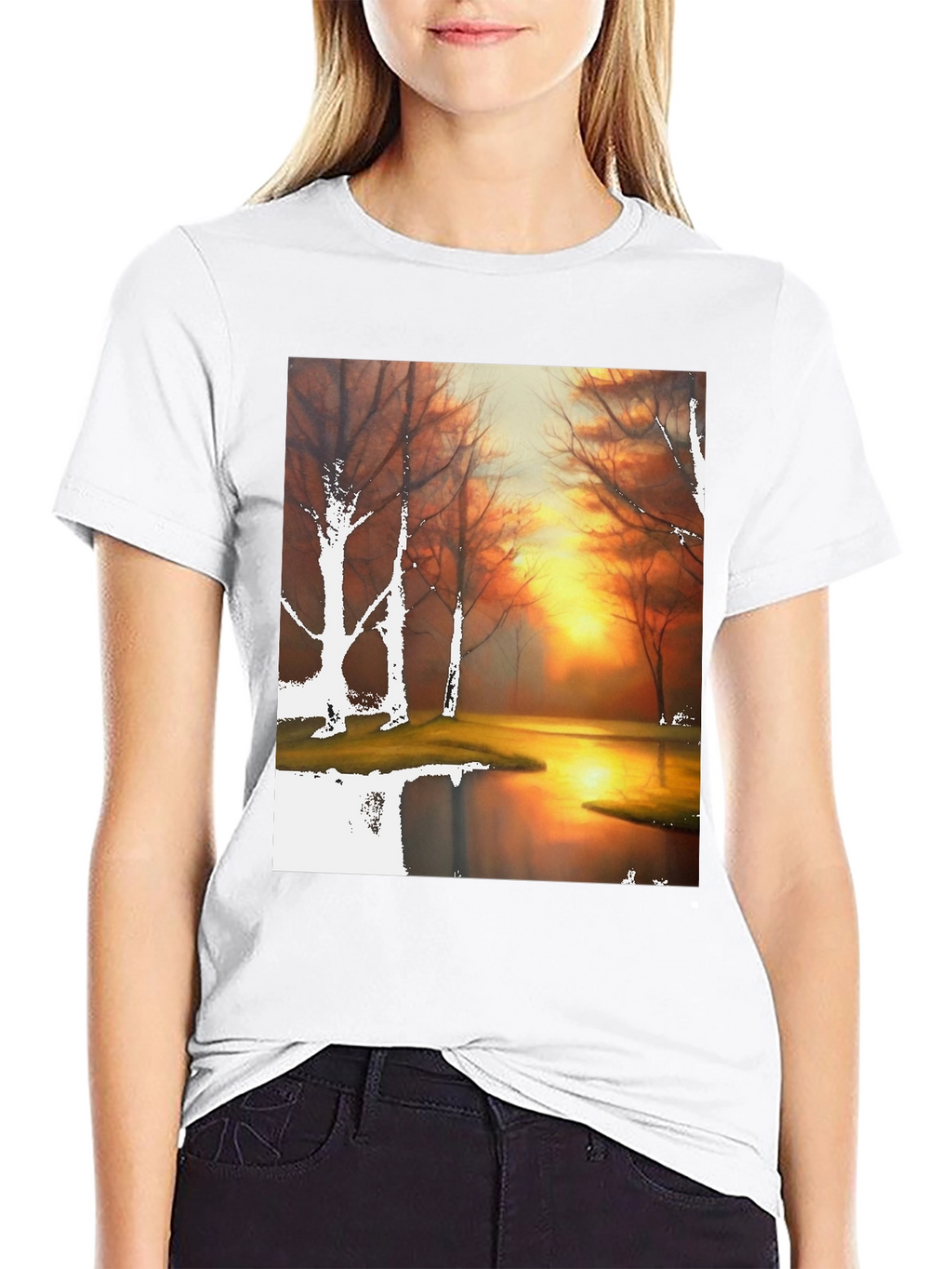 Sunset Lake Graphic T-Shirt