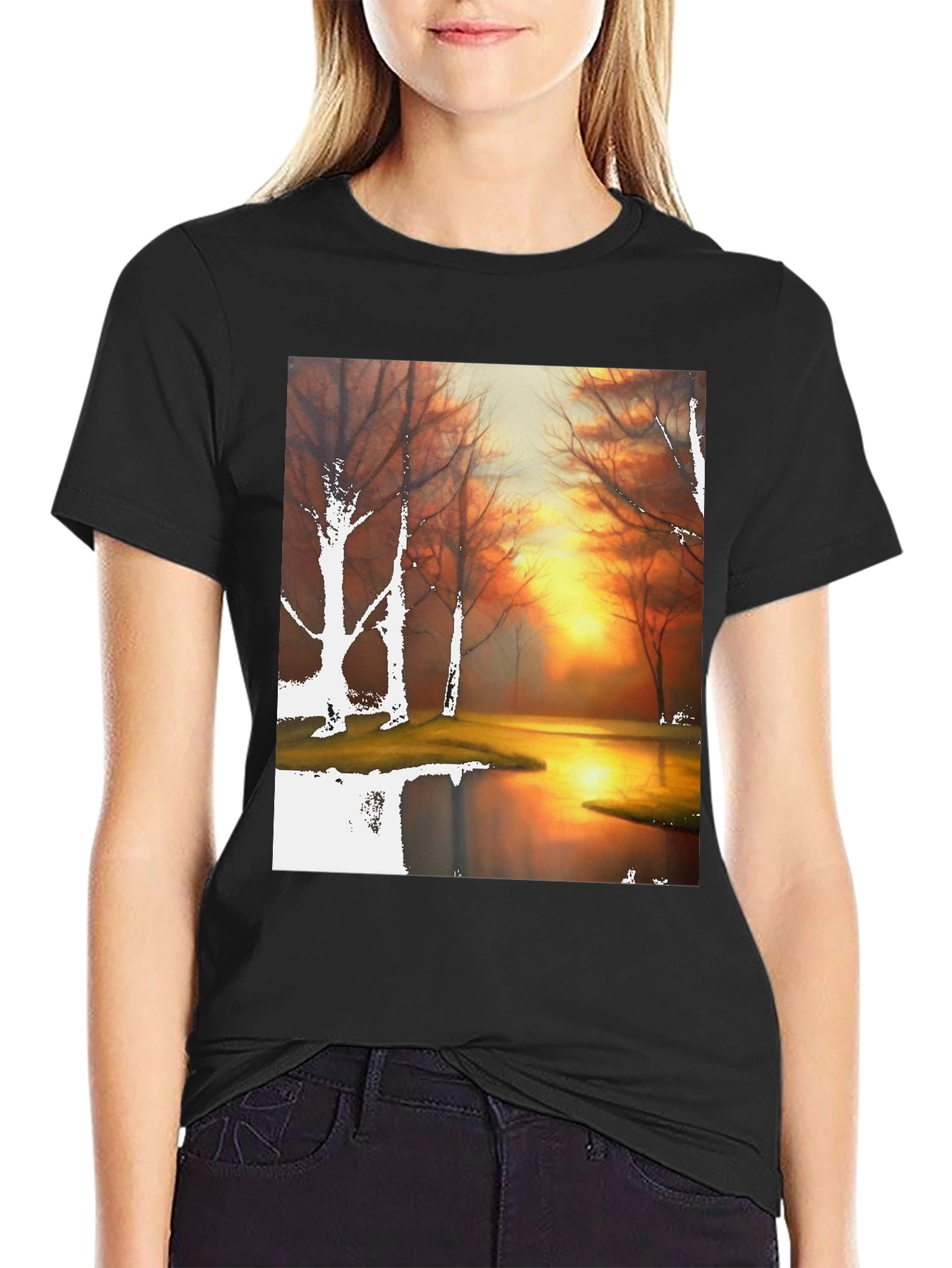 Sunset Lake Graphic T-Shirt