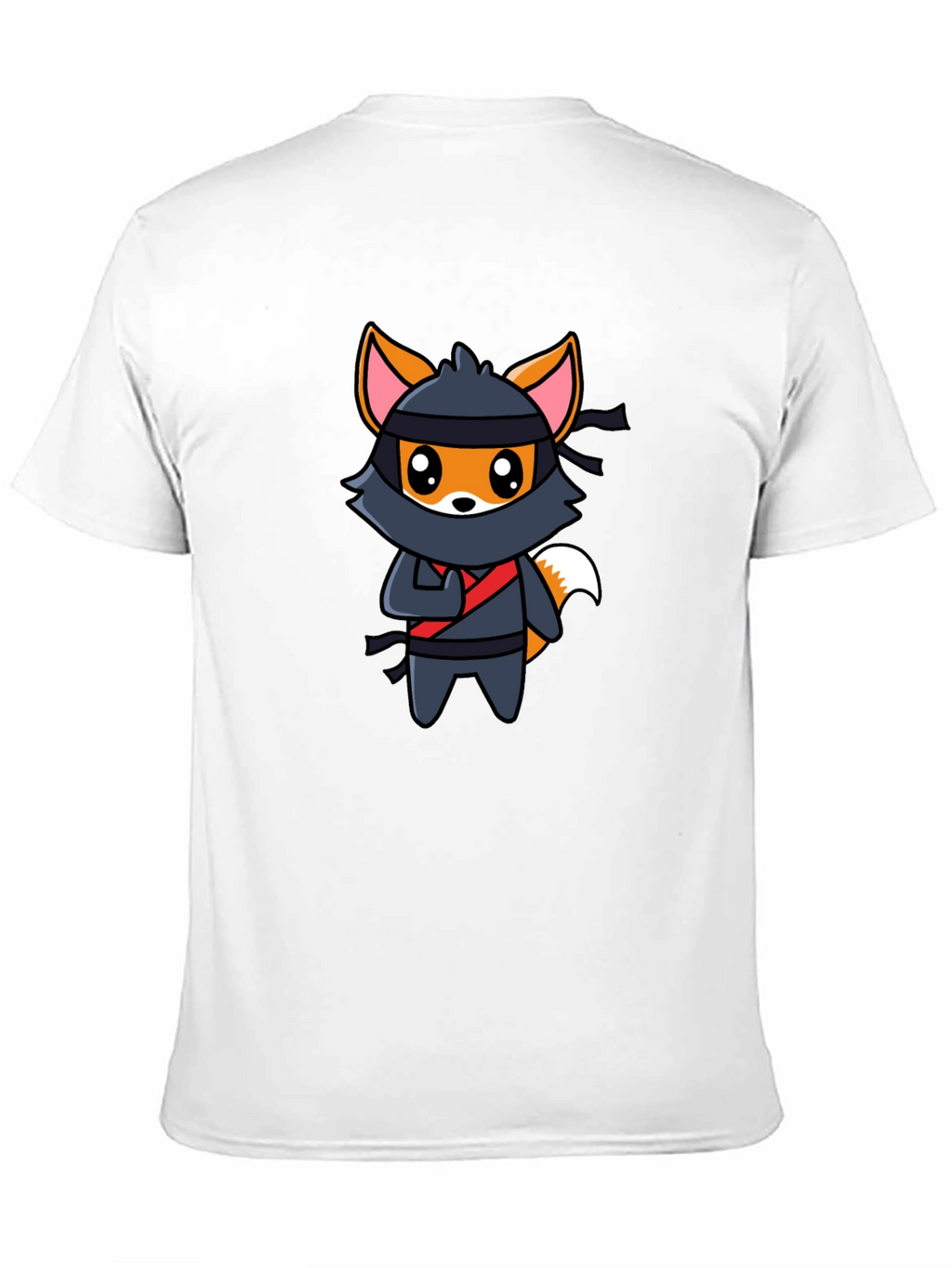 Ninja Fox Graphic T-Shirt - Fun Cartoon Tee