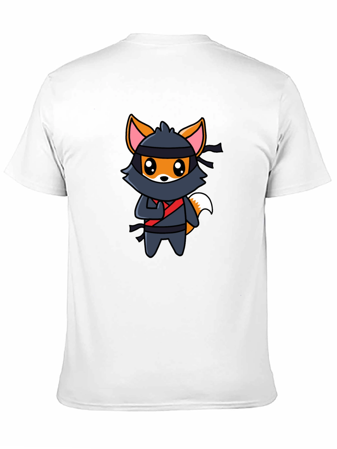 Ninja Fox Graphic T-Shirt - Fun Cartoon Tee