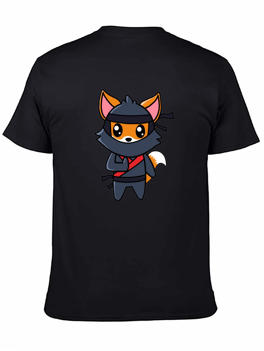 Ninja Fox Graphic T-Shirt - Fun Cartoon Tee