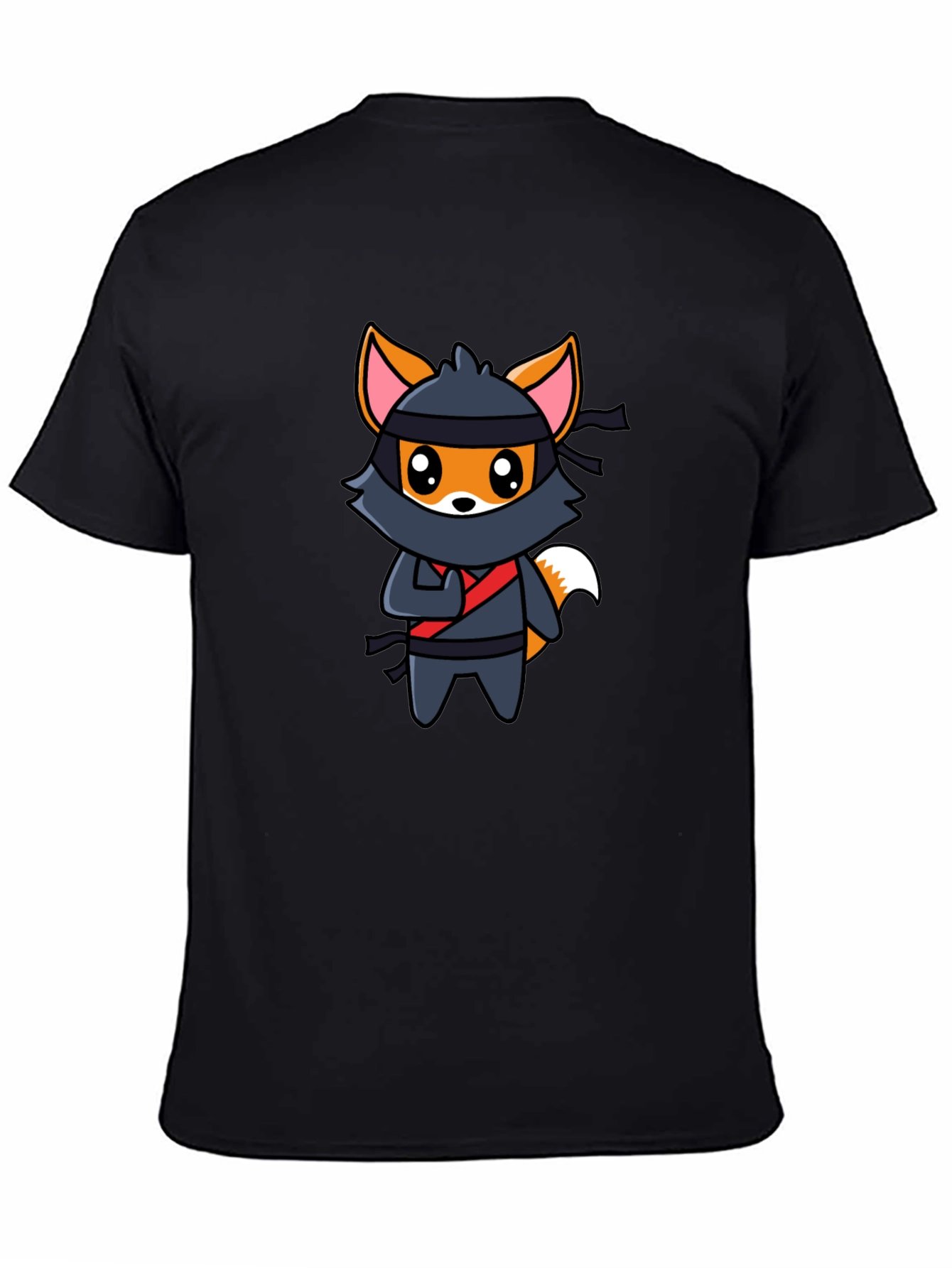 Ninja Fox Graphic T-Shirt - Fun Cartoon Tee