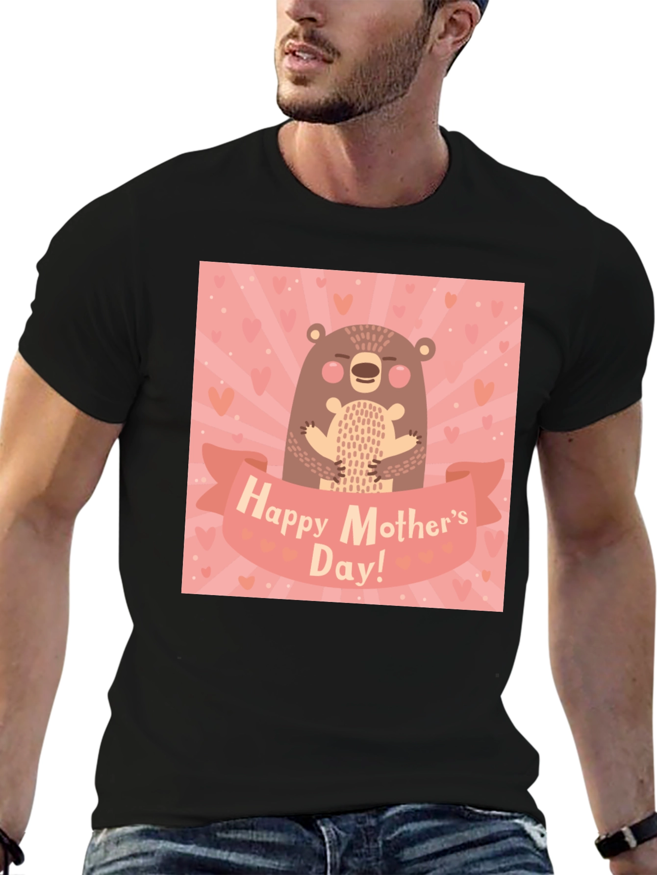 Happy Mothers Day Bear Graphic Tee