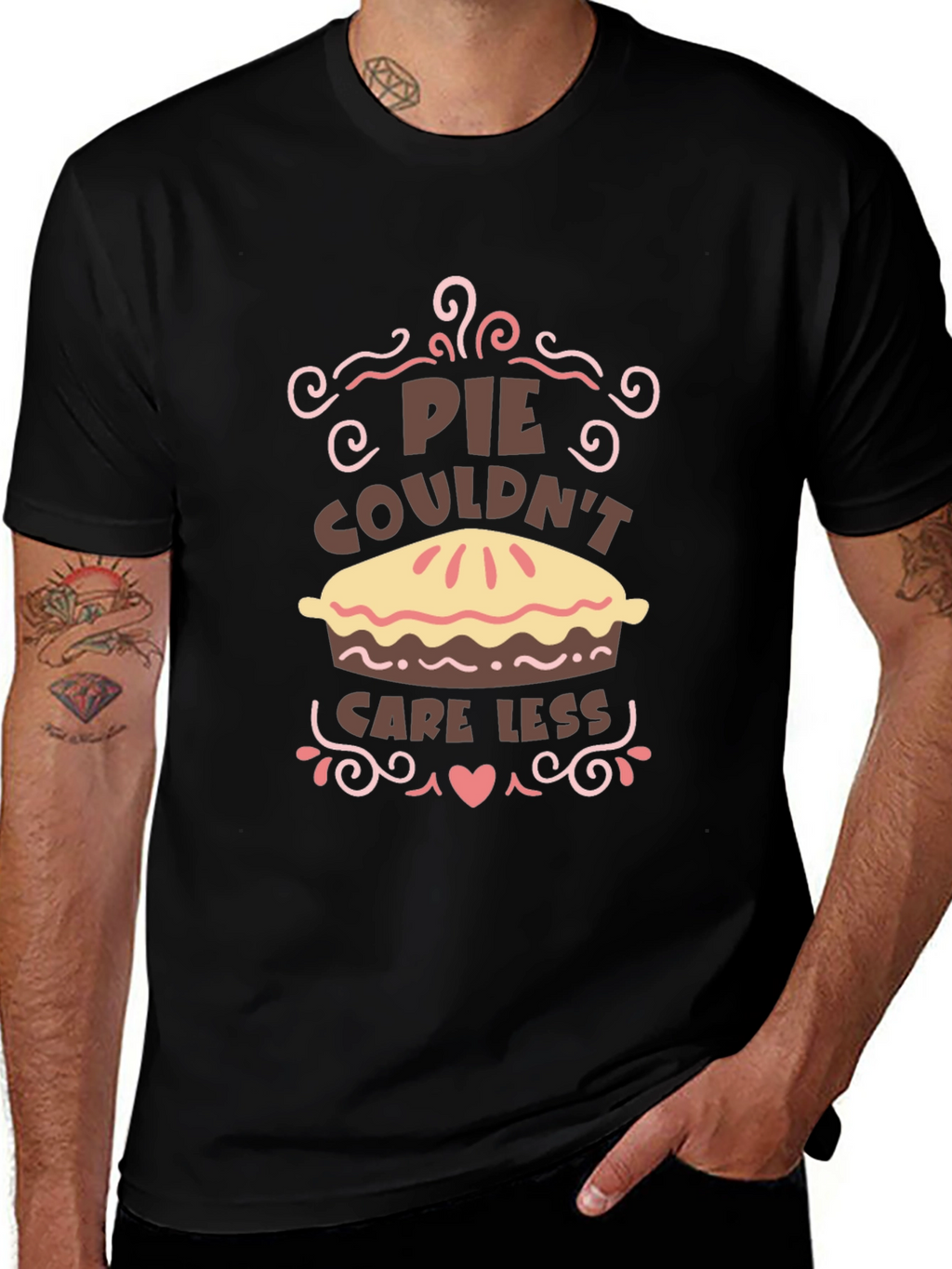 Pie Couldnt Care Less Graphic Tee