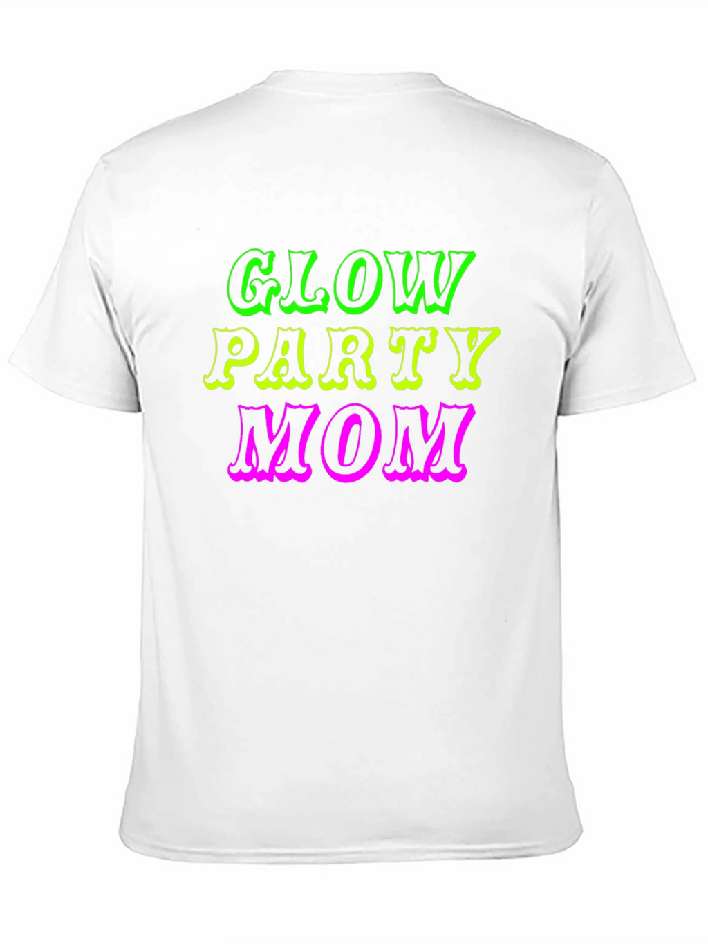 Glow Party Mom Black T-Shirt