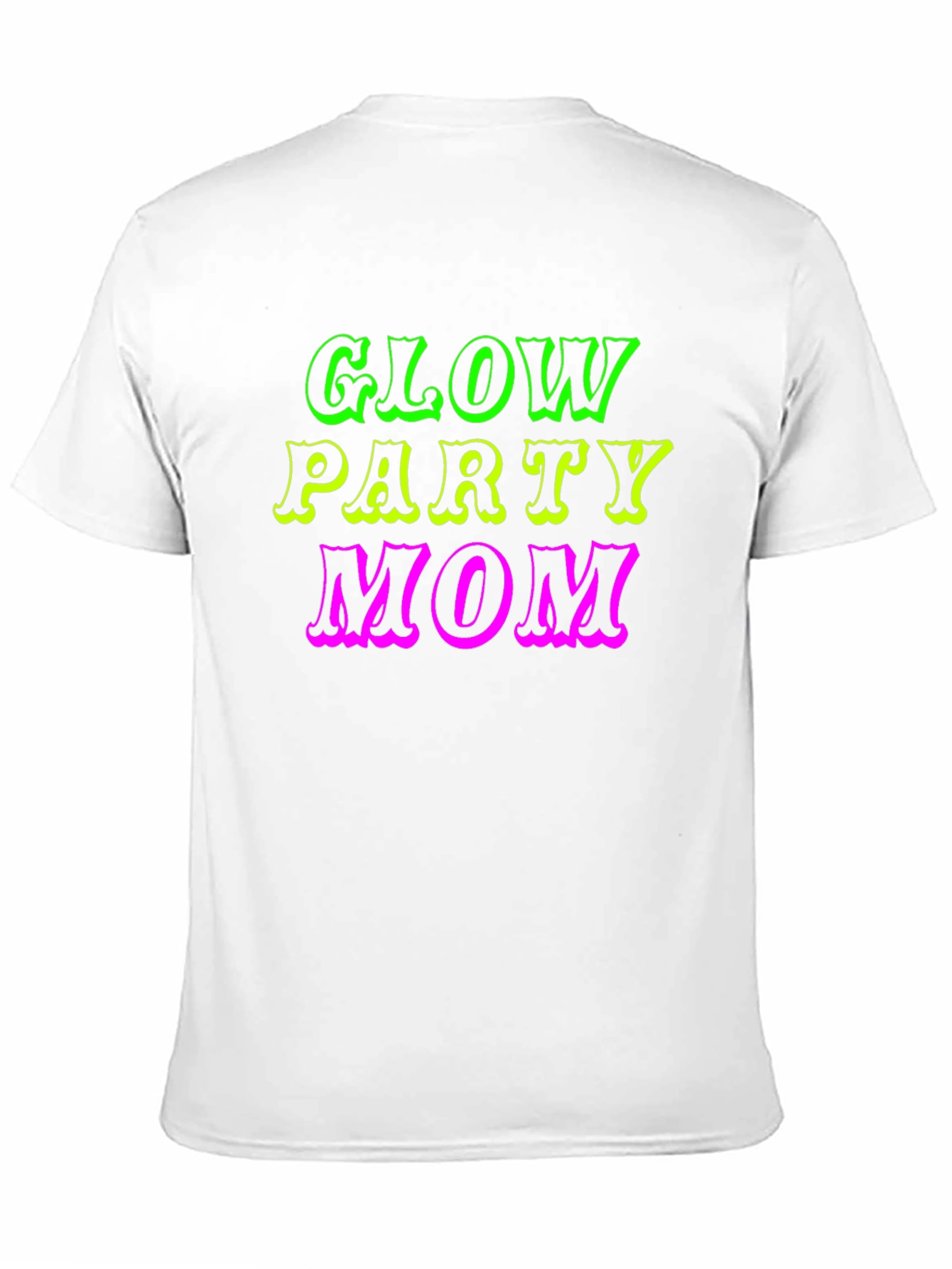 Glow Party Mom Black T-Shirt