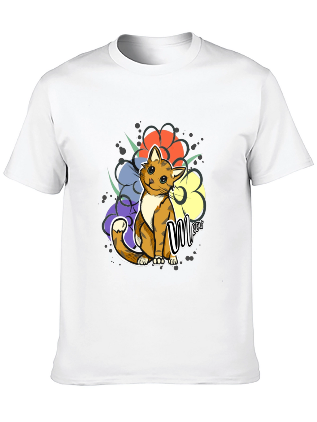 Cute Cat Meow Graphic Tee