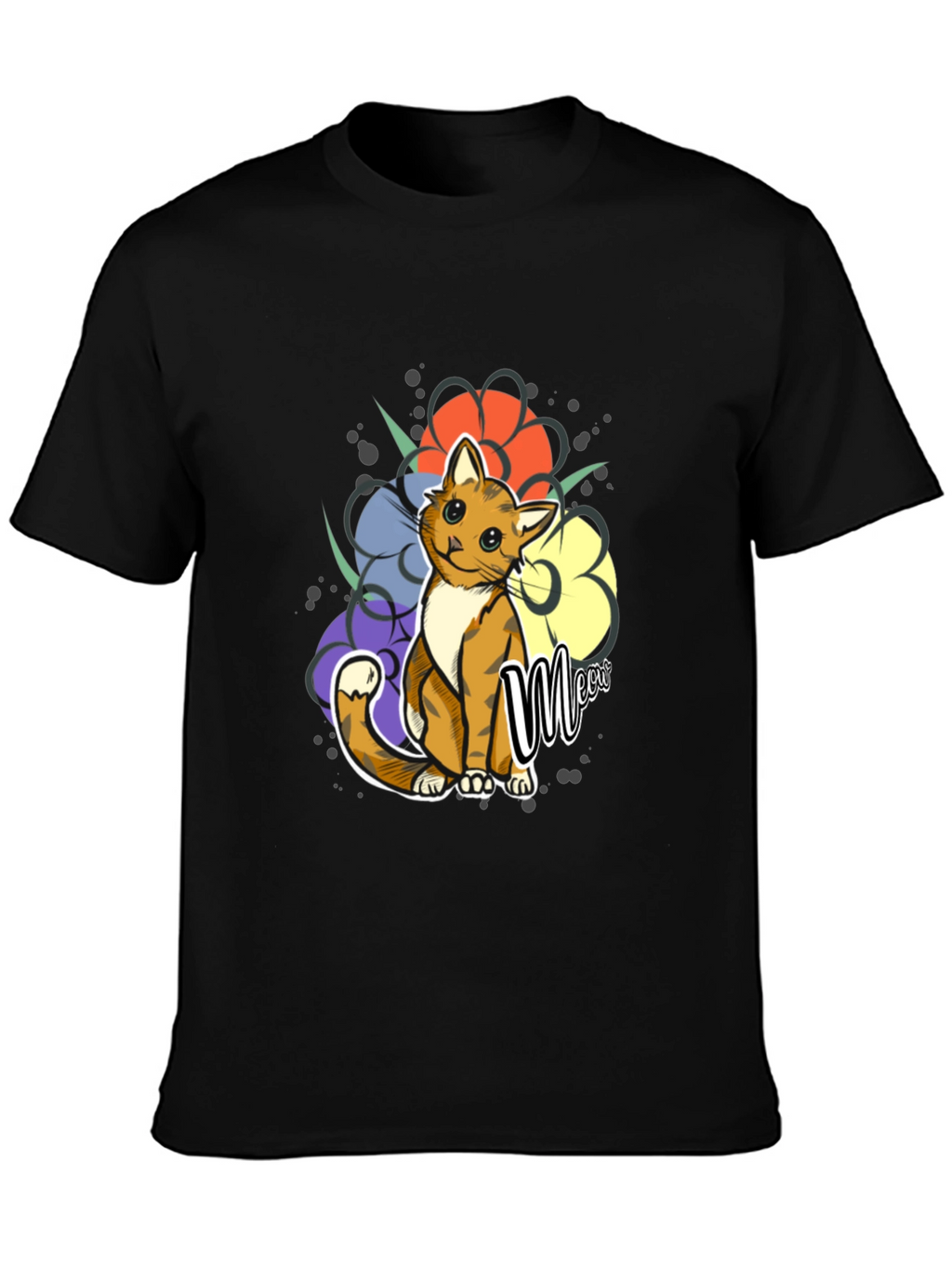 Cute Cat Meow Graphic Tee