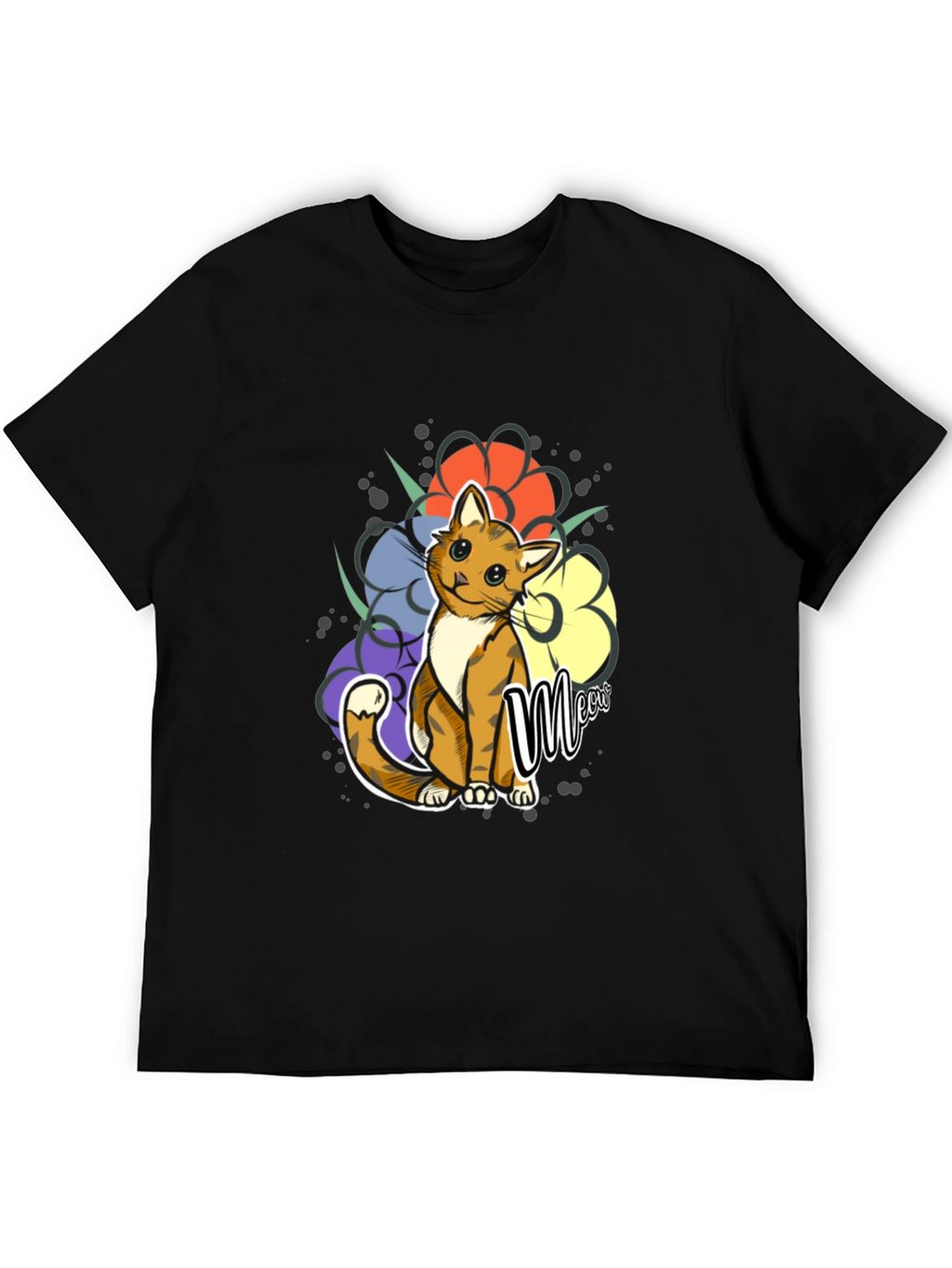 Cute Cat Meow Graphic Tee