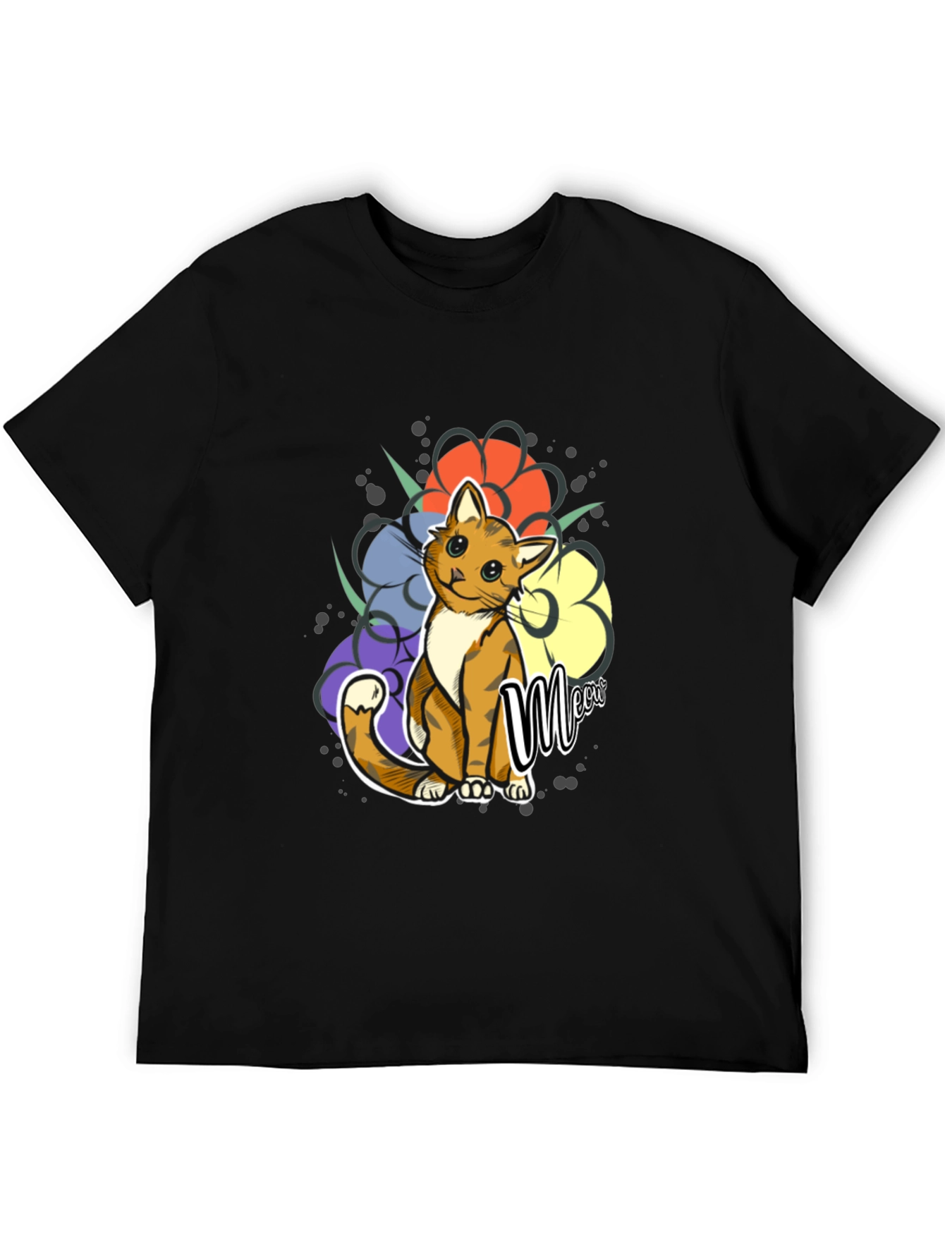 Cute Cat Meow Graphic Tee